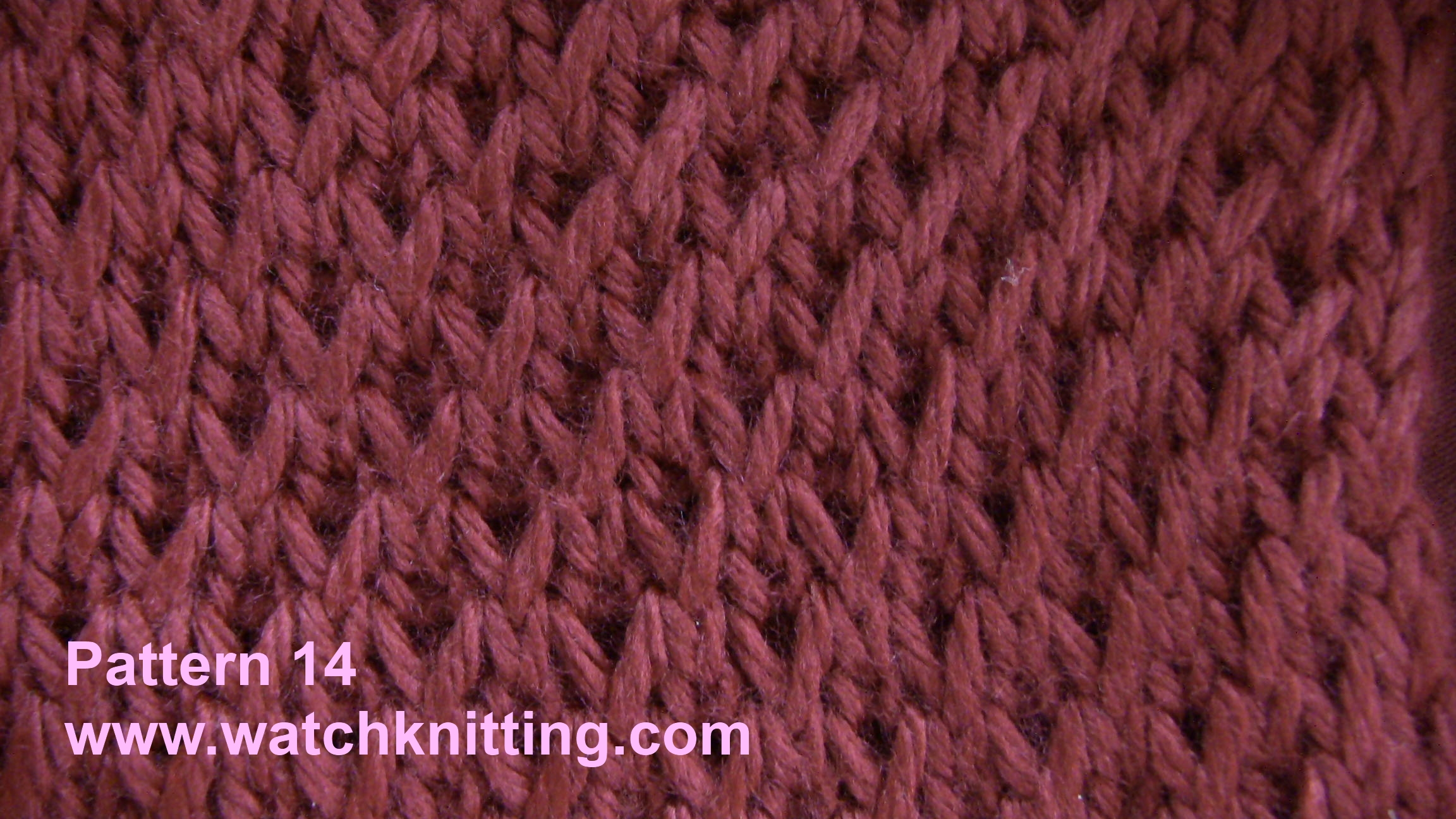 Simple Knitting models by basic stitches