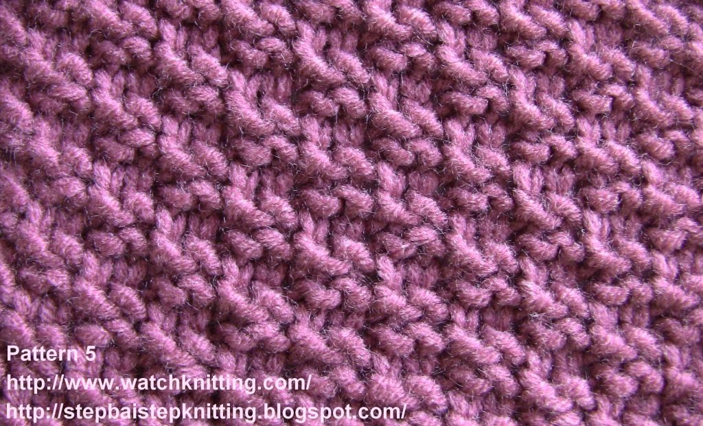 Checkered Model with 2 stitches - Simple Knitting Models