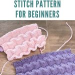 Easy 3D Relief Knitting Pattern for Beginners | Reversible Textured Design