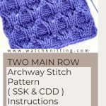 Archway Stitch Knitting Pattern