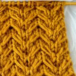 French Fishtail Chevron Knitting Pattern (4-Row Repeat)