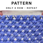Mini Lotus Wall Stitch Knitting Pattern