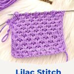 Lilac Flower Cluster Knitting Pattern