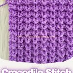 Crocodile Stitch Knitting Pattern