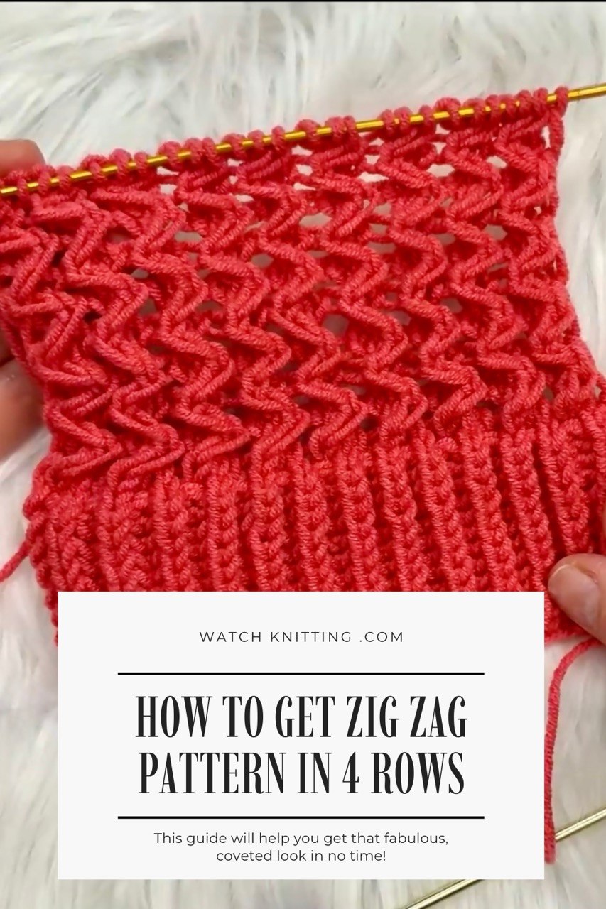 This Vertical Zigzag Pattern Creates Stunning Texture