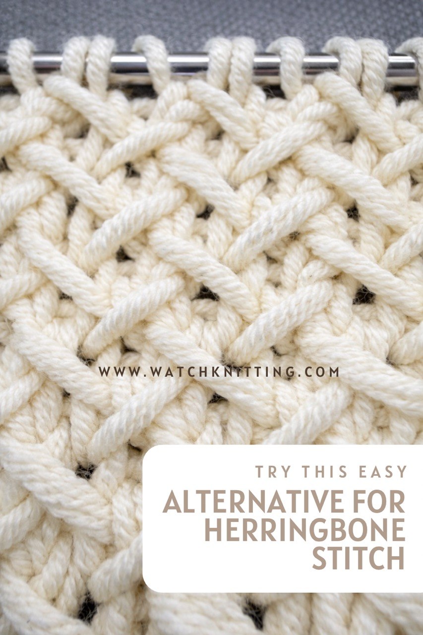 Easy Herringbone Stitch (Alternative)