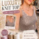 Silk & Sequin Yarn Combo Top