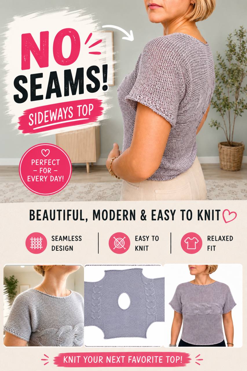 Willow Sideways Top Knitting Pattern